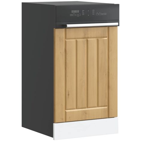 Dishwasher Panel Lucca Artisan Oak Engineered Wood vidaXL