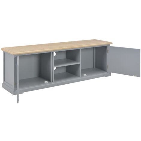 TV Cabinet Grey 120x30x40 cm Wood vidaXL
