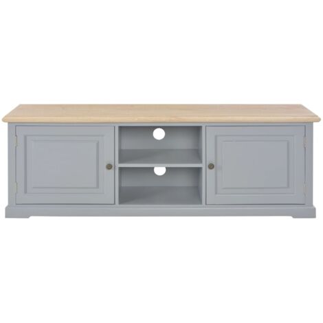 TV Cabinet Grey 120x30x40 cm Wood vidaXL