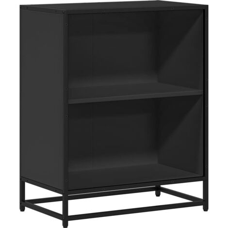 Book Cabinet Black 60x35x76 cm Engineered Wood vidaXL (1/5)