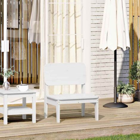 Garden Chair White 60x52.5x72 cm Solid Wood Pine vidaXL (1/5)
