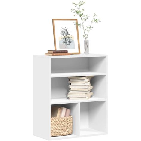 vidaXL Book Cabinet White 60x30x71.5 cm Engineered Wood (1/5)