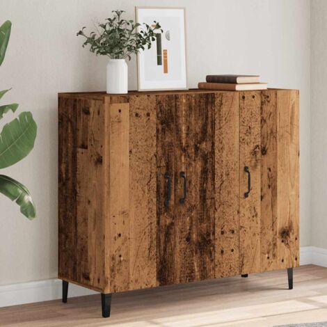 Sideboard Old Wood 90x34x80 cm Engineered Wood vidaXL (1/5)