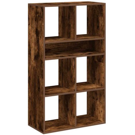 Book Cabinet Smoked Oak 66x31x112 cm Engineered Wood vidaXL