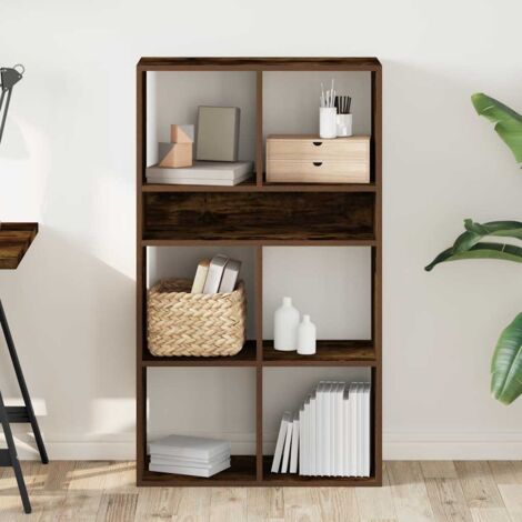 Book Cabinet Smoked Oak 66x31x112 cm Engineered Wood vidaXL