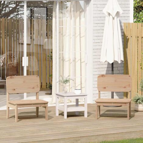 Garden Chairs 2 pcs 60x52.5x72 cm Solid Wood Pine vidaXL (1/5)