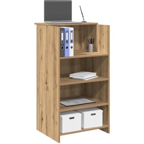 Reception Desk Artisan Oak 55x50x103.5 cm Engineered Wood vidaXL