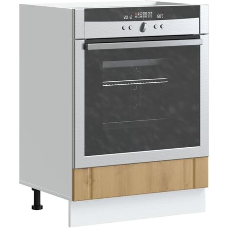 Oven Cabinet Lucca Artisan Oak Engineered Wood vidaXL