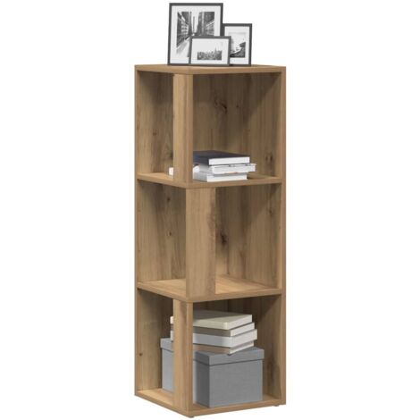 Corner Cabinet Artisan Oak 33x33x100 cm Engineered Wood vidaXL
