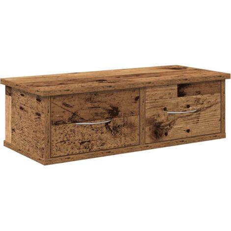 Wall Cabinet Old Wood 60x26x18.5 cm Engineered Wood vidaXL