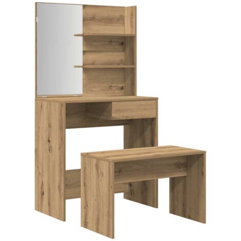Dressing Table Set Artisan Oak Engineered Wood vidaXL (1/5)