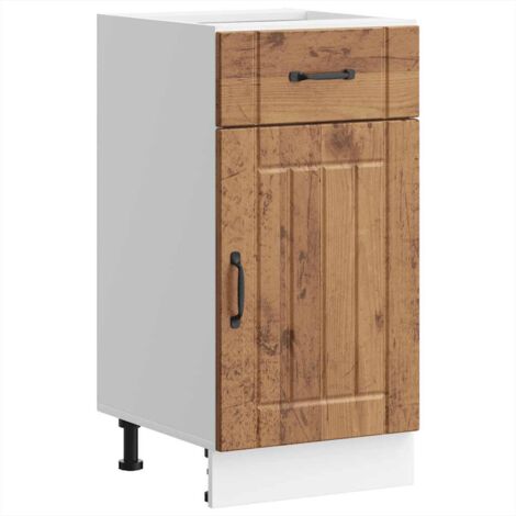 Kitchen Base Cabinet Lucca Old Wood Engineered Wood vidaXL