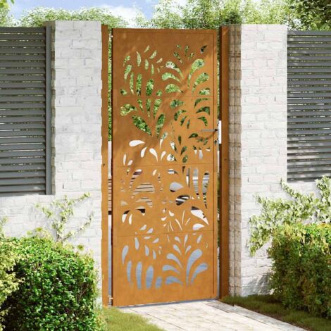 Garden Gate 105x205 cm Weathering Steel Wave Design vidaXL (1/5)