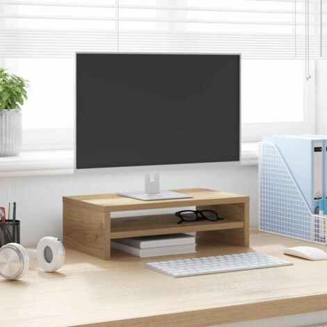 Monitor Stand Artisan Oak 42x24x13 cm Engineered Wood vidaXL