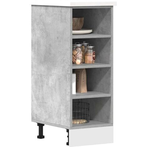 Bottom Cabinet Riga Concrete Grey 30x44.5x81.5 cm Engineered Wood vidaXL