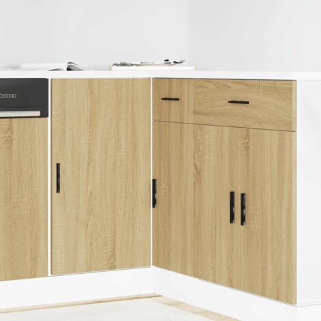 Kitchen Base Cabinet Lyon Sonoma Oak Engineered Wood vidaXL