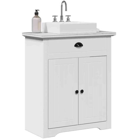 Bathroom Sink Cabinet BODO White 70x35x80 cm vidaXL