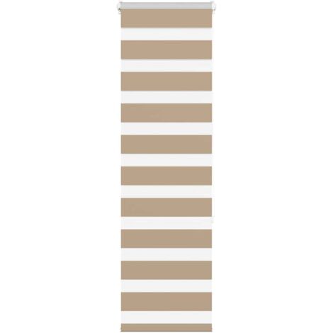 Zebra Blind Sand Brown 40x150 cm Fabric Width 35.9 cm Polyester vidaXL