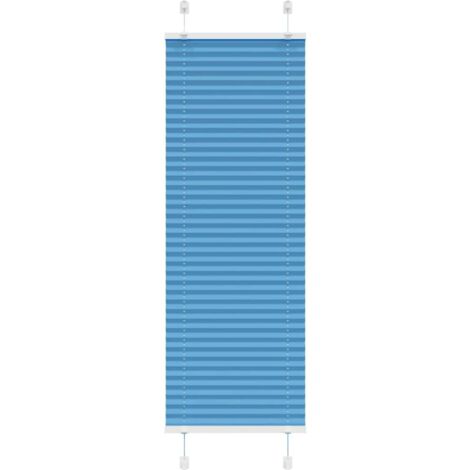Pleated Blind Blue 50x150 cm Fabric Width 49.4 cm Polyester vidaXL