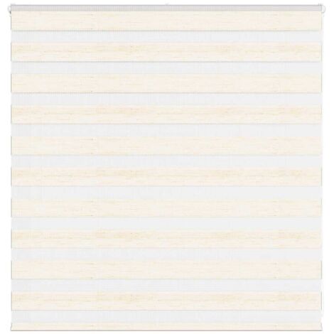 Zebra Blind Marble Beige 145x100 cm Fabric Width 140.9 cm Polyester vidaXL