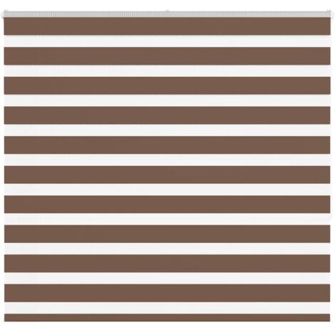 Zebra Blind Brown 165x150 cm Fabric Width 160.9 cm Polyester vidaXL