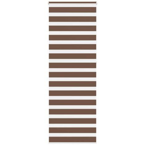 Zebra Blind Brown 70x230 cm Fabric Width 65.9 cm Polyester vidaXL
