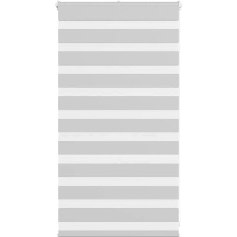 Zebra Blind Light Grey 90x100 cm Fabric Width 85.9 cm Polyester vidaXL
