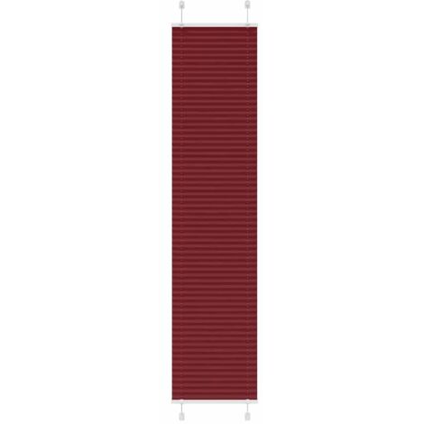 Pleated Blind Bordeaux Red 40x200 cm Fabric Width 39.4 cm Polyester vidaXL (1/5)