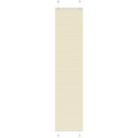 Pleated Blind Cream 40x200 cm Fabric Width 39.4 cm Polyester vidaXL
