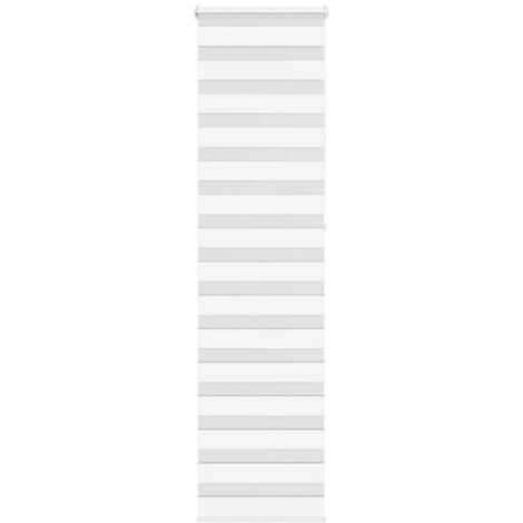 Zebra Blind White 55x230 cm Fabric Width 50.9 cm Polyester vidaXL