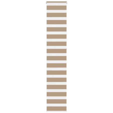 Zebra Blind Sand Brown 45x230 cm Fabric Width 40.9 cm Polyester vidaXL