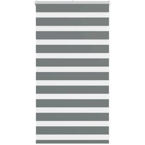 Zebra Blind Dark Grey 70x100 cm Fabric Width 65.9 cm Polyester vidaXL