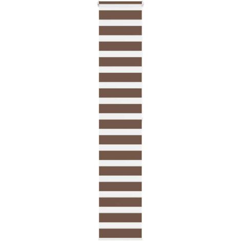 Zebra Blind Brown 45x200 cm Fabric Width 40.9 cm Polyester vidaXL