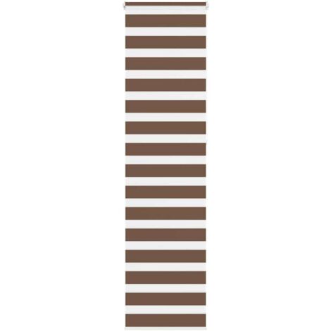 Zebra Blind Brown 55x230 cm Fabric Width 50.9 cm Polyester vidaXL