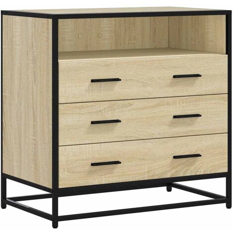 Drawer Cabinet Sonoma Oak 70x41x70 cm Engineered Wood vidaXL