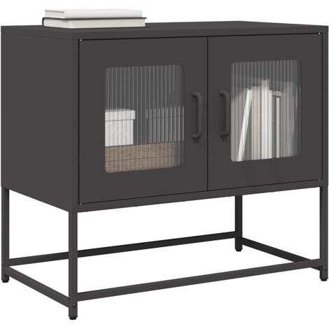 TV Cabinet Black 68x39x60.5 cm Cold-rolled Steel vidaXL (1/5)