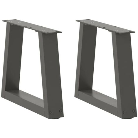 Coffee Table Legs V-Shape 2 pcs Anthracite 30x(30-31.3) cm Steel vidaXL