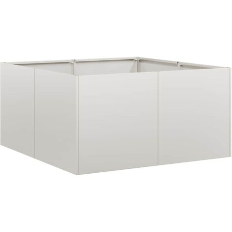 Planter 80x80x40 cm Stainless Steel vidaXL