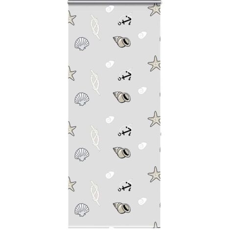 Shower Roller Blind with Cassette 110x240 cm Fabric Width 106 cm vidaXL