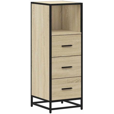Bathroom Cabinet Sonoma Oak 35x37.5x100 cm Engineered Wood vidaXL