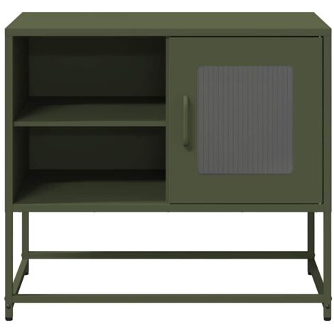 TV Cabinet Olive Green 68x39x60.5 cm Steel vidaXL (1/5)