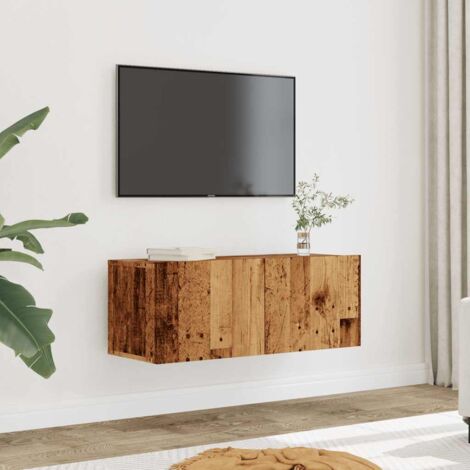 TV Cabinets Wall-mounted 2 pcs Old Wood 80x30x30 cm vidaXL