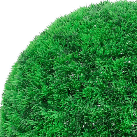 Artificial Boxwood Balls with LED Lights 2 pcs Green 35 cm vidaXL