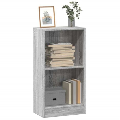 Bookcase Grey Sonoma 40x24x76 cm Engineered Wood vidaXL