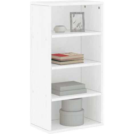 Side Cabinet ODDA White 40x24x79 cm Solid Wood Pine vidaXL (1/5)