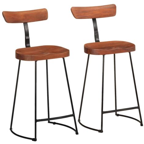 Bar Stools 2 pcs 49x43x88 cm Solid Wood Mango vidaXL (1/5)