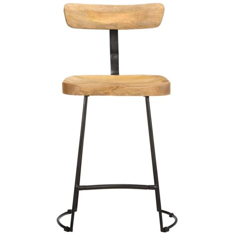 Bar Stools 2 pcs 49x43x79 cm Solid Wood Mango vidaXL