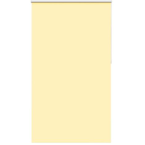 Roller Blind Blackout Yellow 125x210 cm Fabric Width 121.6 cm Polyester vidaXL