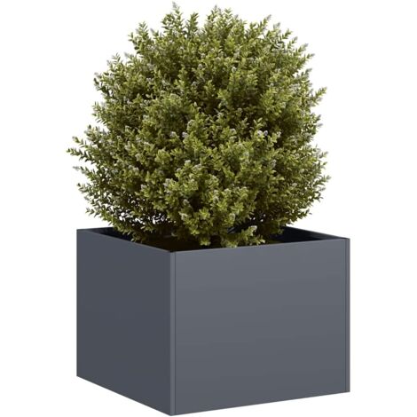 Planter Anthracite 40x40x30 cm Steel vidaXL