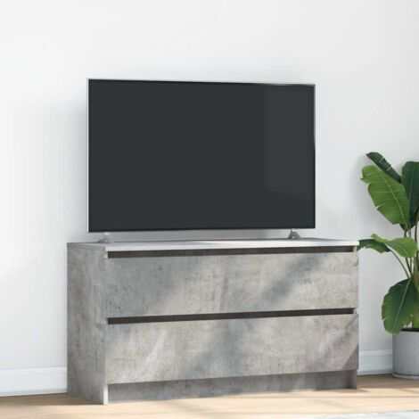 TV Cabinet Concrete Grey 100x35x54 cm Engineered Wood vidaXL